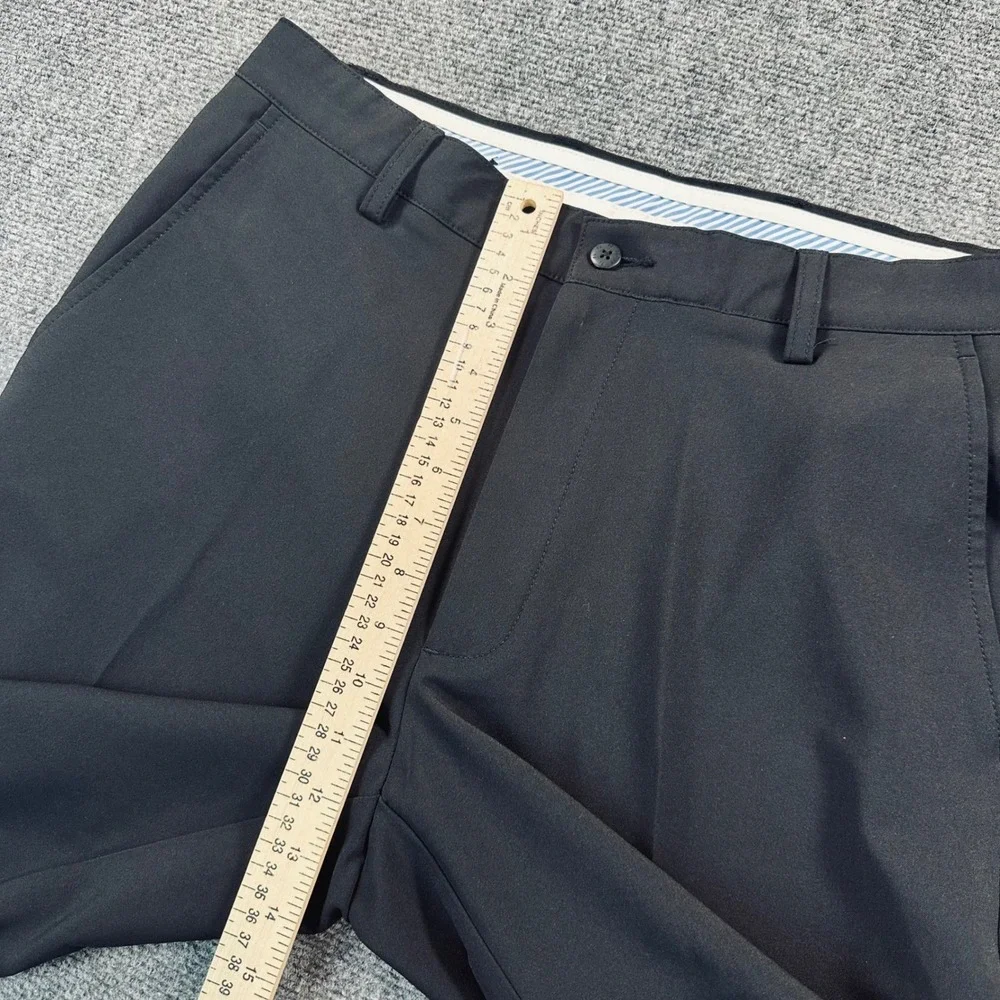 FootJoy FJ Men's 33x32 Performance Golf Pants Black Stretch Flat Front Everyday‎